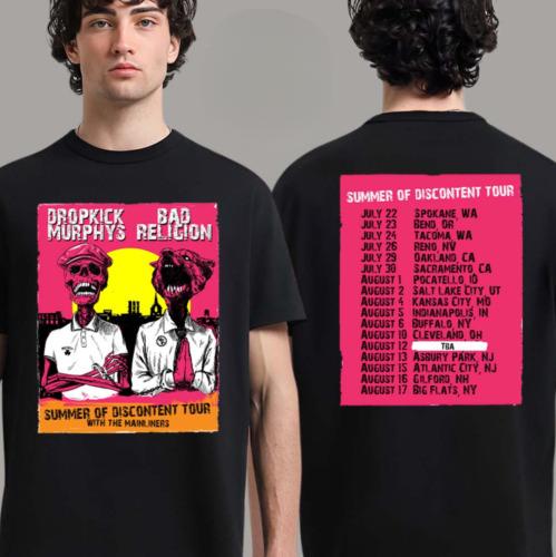 Dropkick Murphys And Bad Religion Summer Of Discontent Tour 2025 Shirt