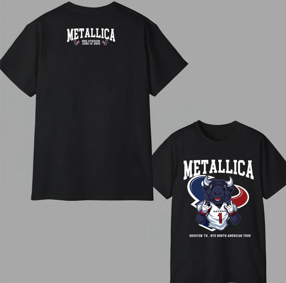Metallica M72 Houston Texas North American Tour Nrg Stadium June 14 2025 Shirt