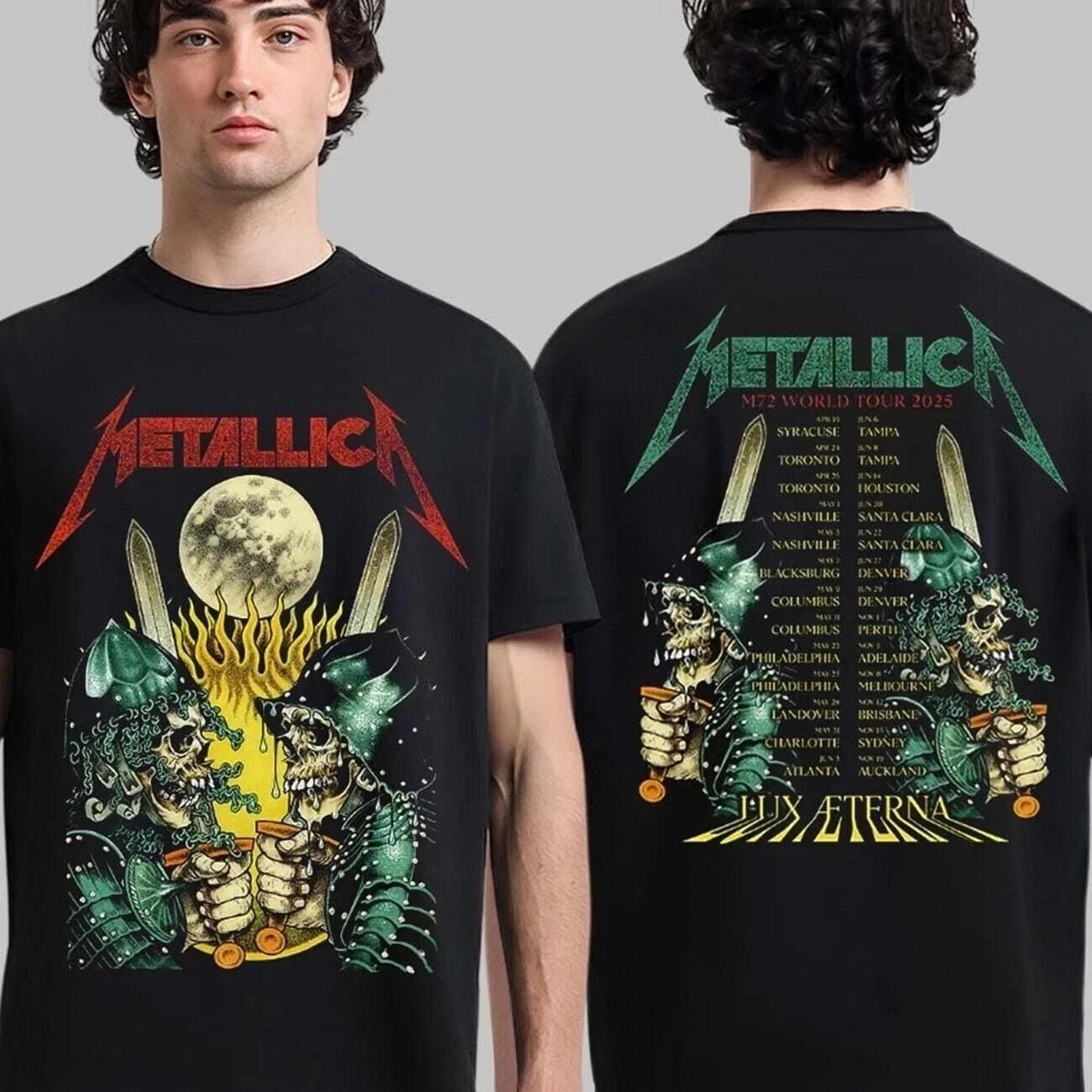 Metallica M72 World Tour 2025 Shirt Size S-5Xl