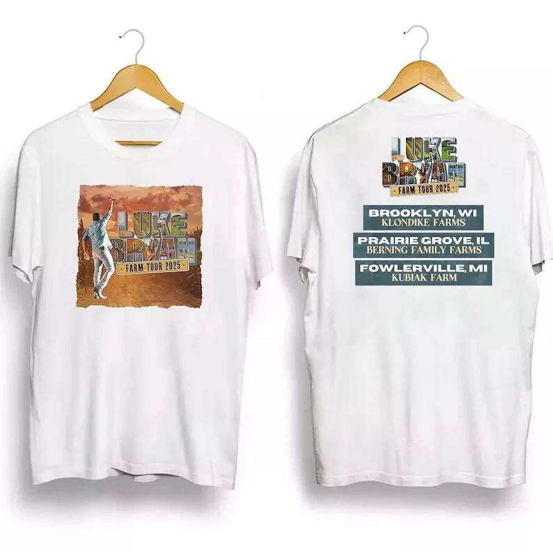 Luke Bryan Farm Tour 2025 Shirts All Size, Gift For Fan