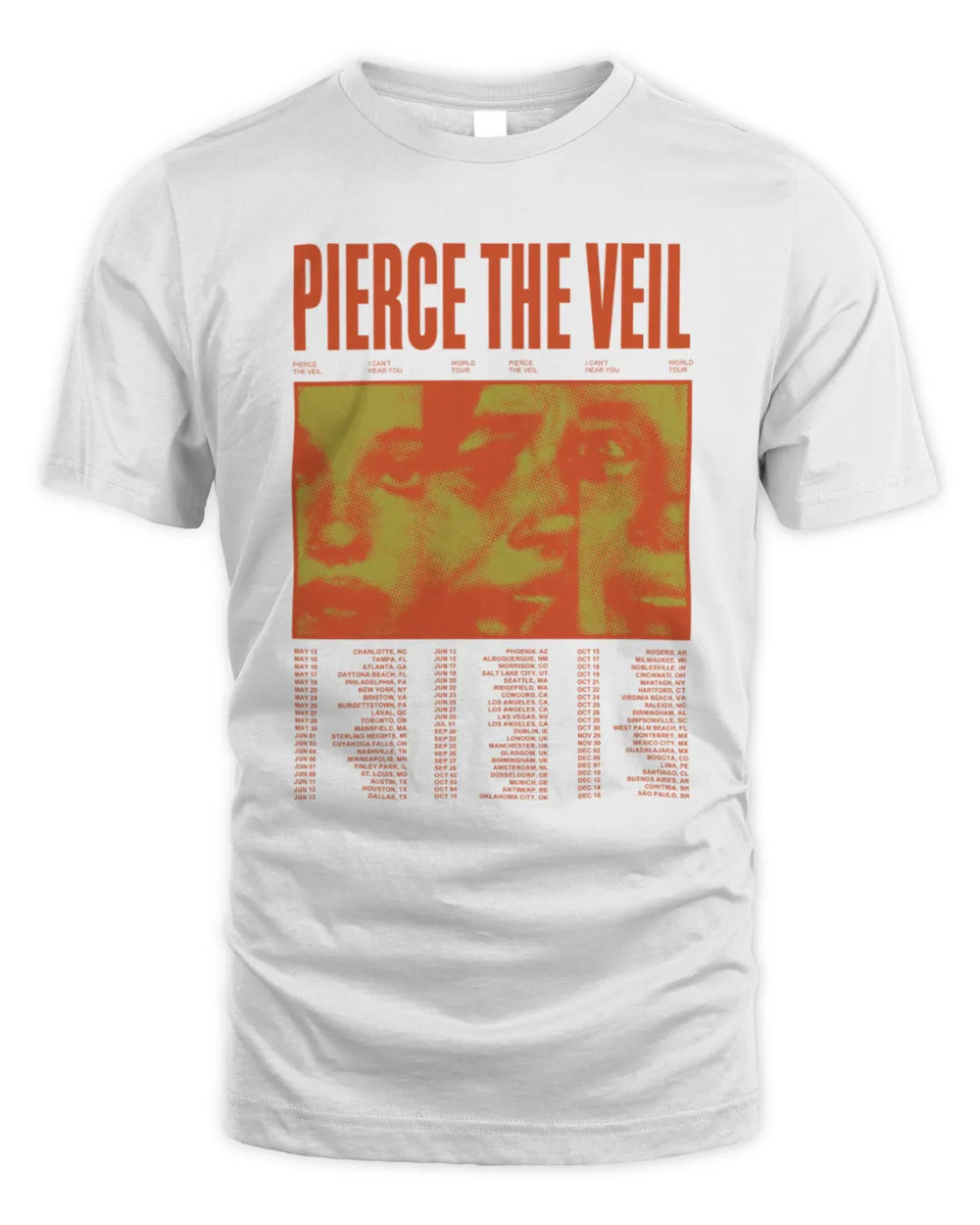 Pierce The Veil Store Ivory Screamblocks Shirt