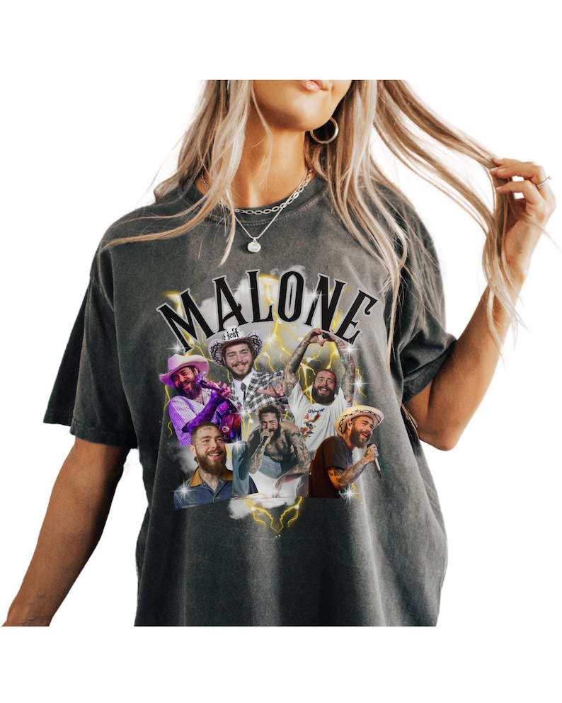 Post Malone Bootleg Collage Trending Tour 2025 Shirt