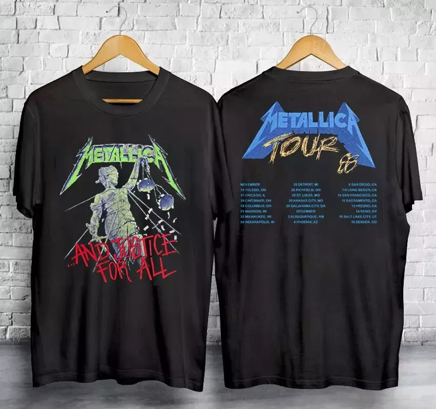 1988 Metallica And Justice For All Tour Shirt