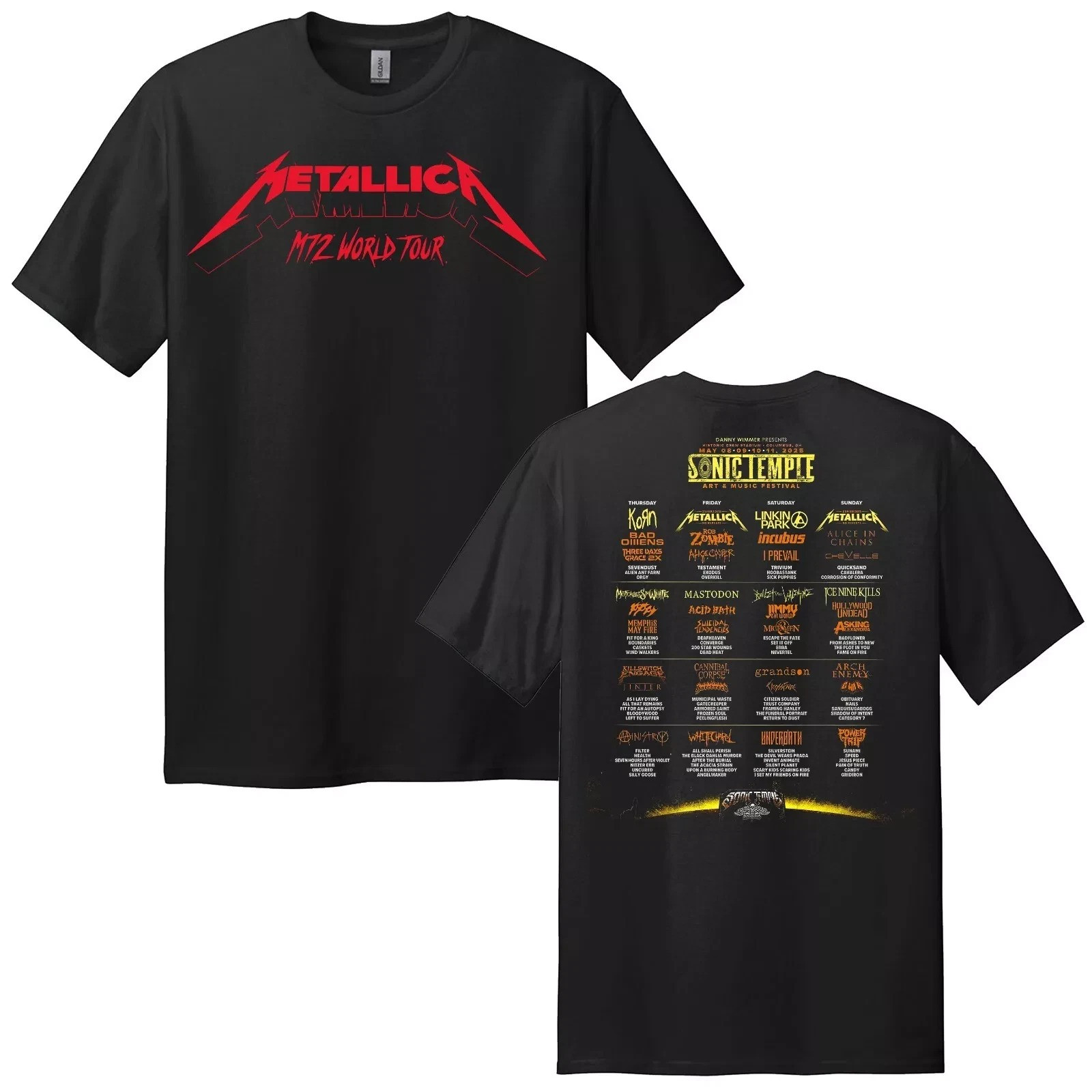 Metallica M72 World Tour No Repeat Weekend 2025 Shirt Music For Him