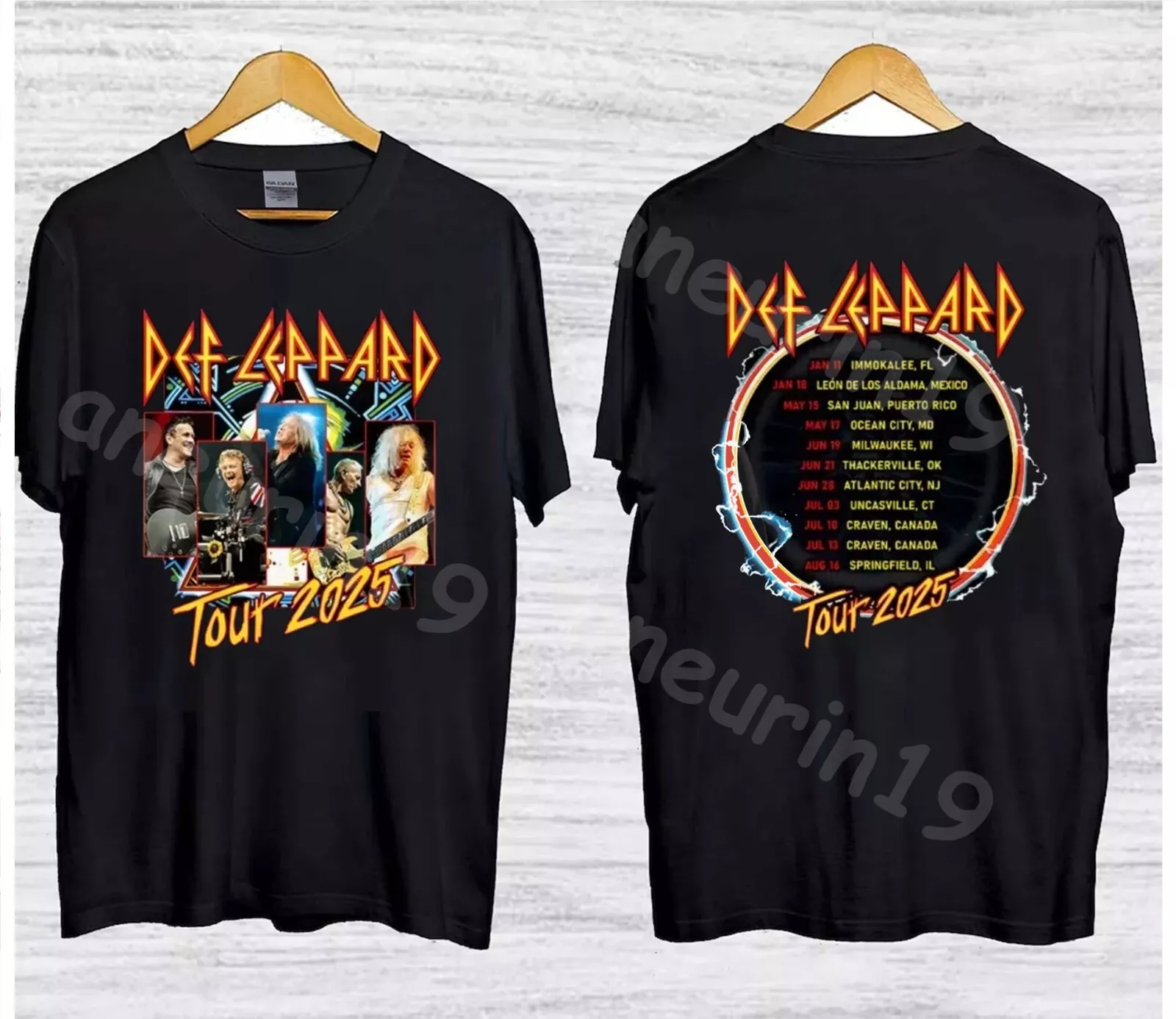 Def Leppard Tour 2025 Shirt, S To 5X Fan
