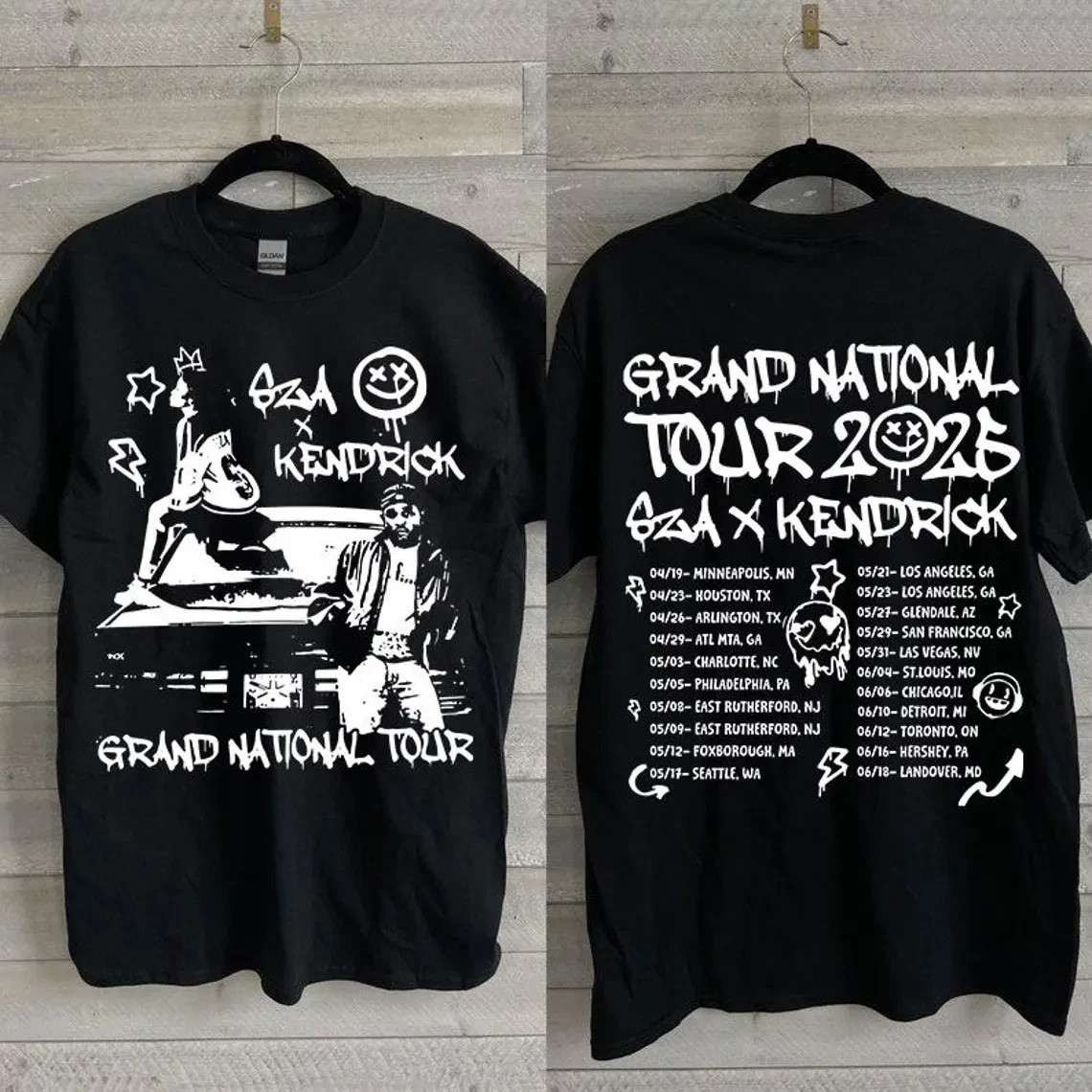 Kendrick Lamar Sza Tour 2025 Shirt Vintage Shirt Music Lovers Gifts
