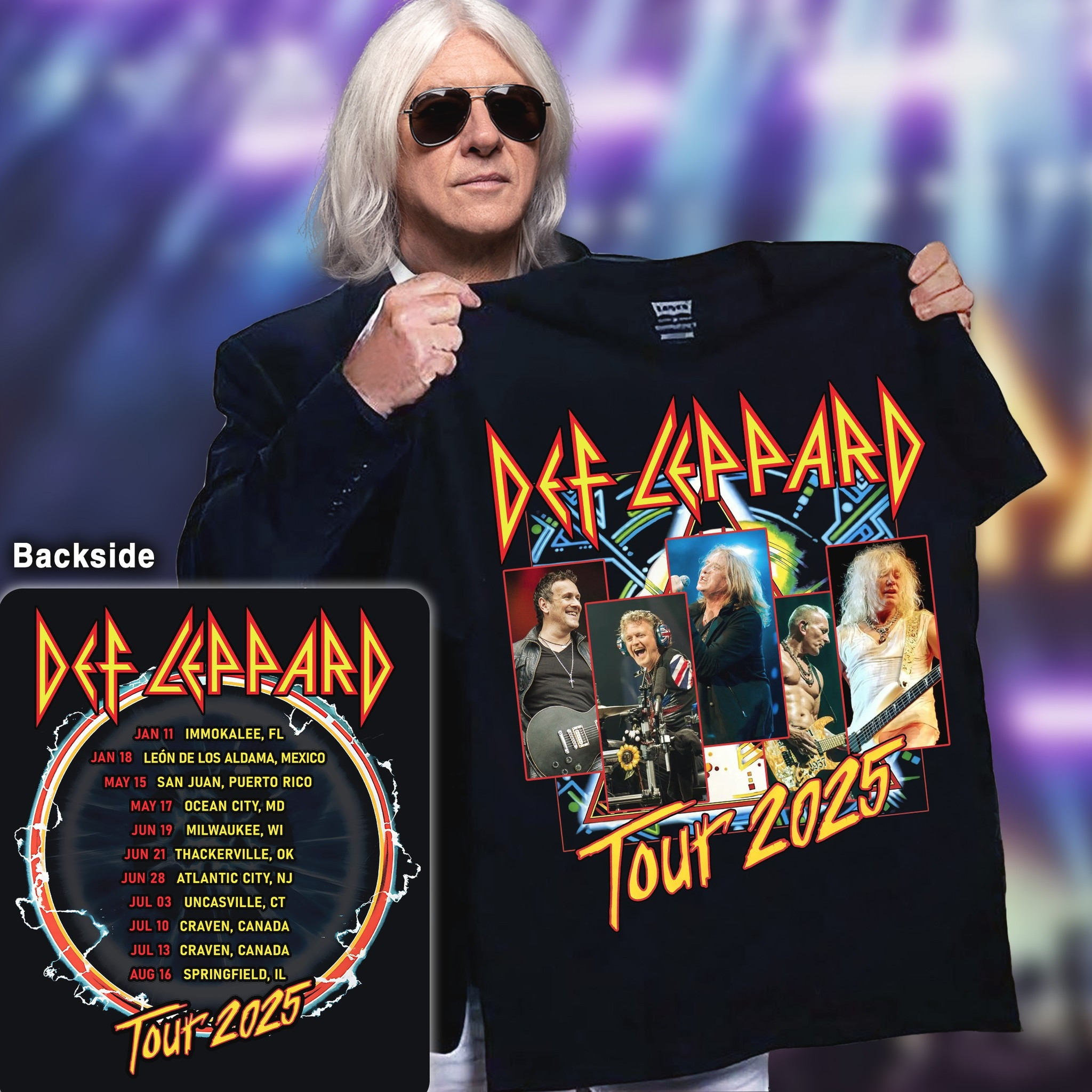 Def Leppard Tour 2025 Shirt Def Leppard Tour 2025 Merch Shirt