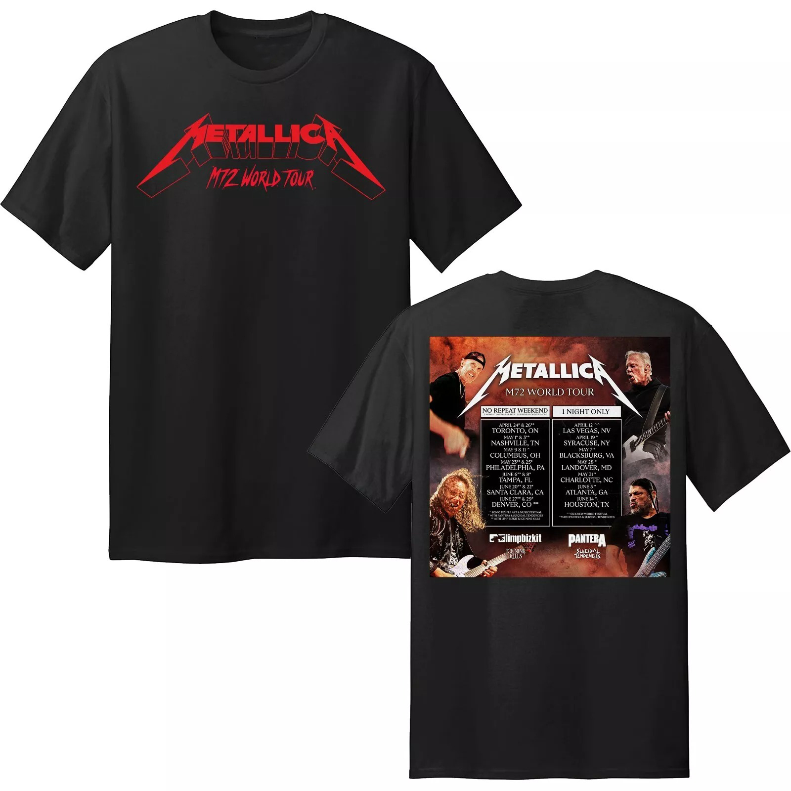 Metallica M72 World Tour 2025 Shirt Gift Ideas For Music Lovers