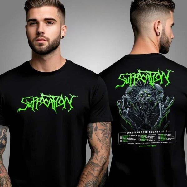 Suffocation European Tour Summer 2025 Schedule Shirt