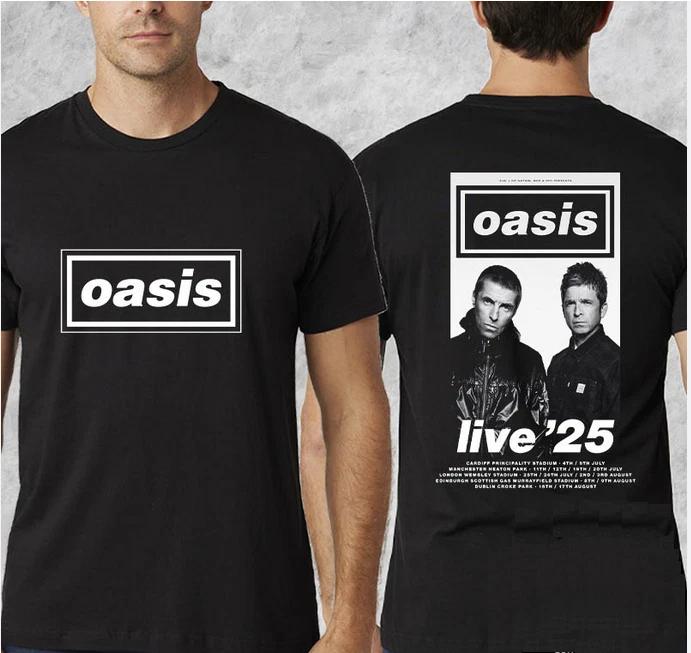 Oasis Uk And Ireland Tour In Summer 2025 Tour Date Two Sides Shirt