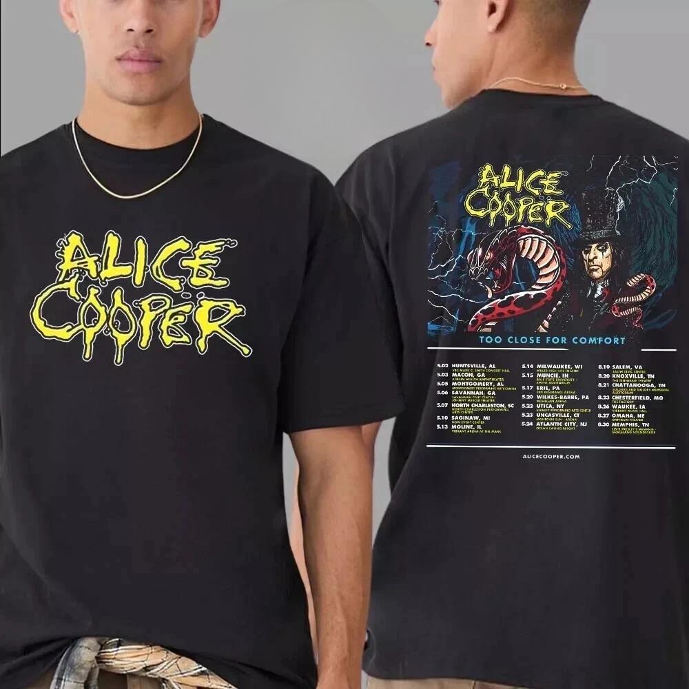 Alice Cooper Too Close For Comfort Tour 2025 List Dates Shirt