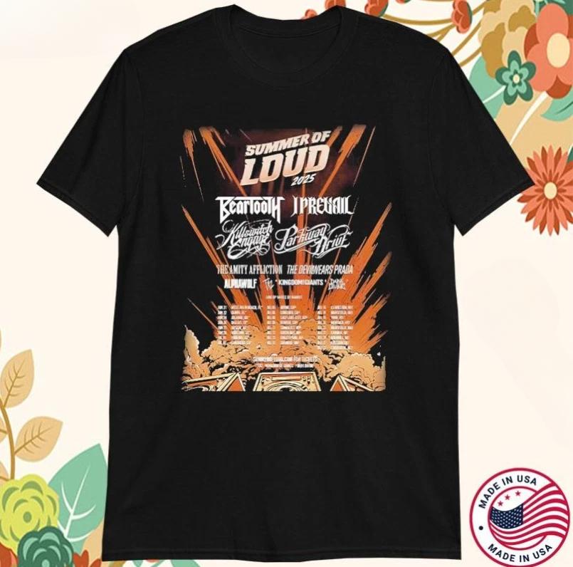 Summer Of Loud Festival 2025 North America Tour Featuring Line Up Shirt