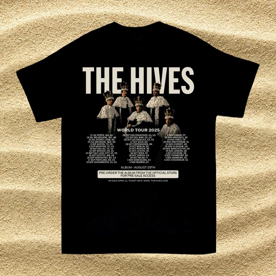 The Hives World Tour 2025 Band Shirt