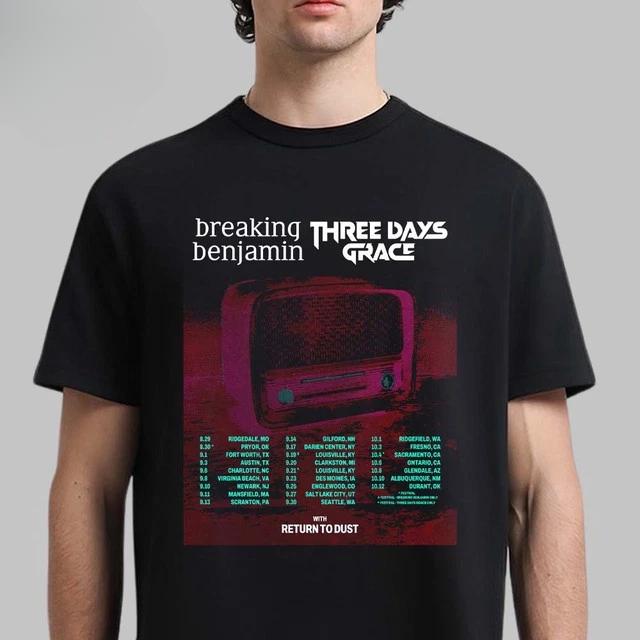 Breaking Benjamin & Three Days Grace Usa Tour 2025 Poster Shirt