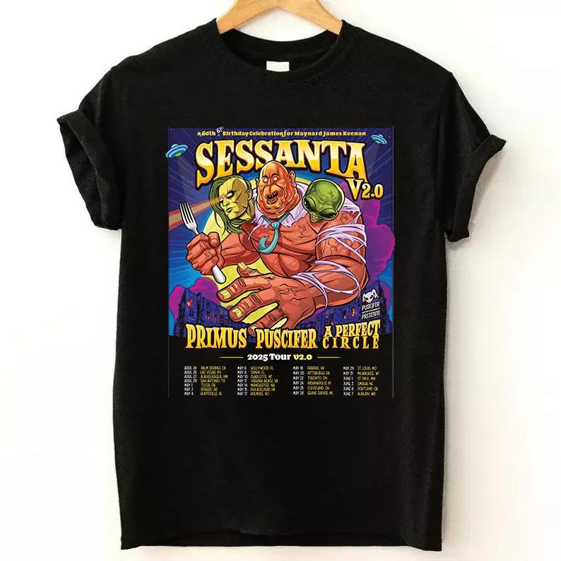 Circle Primus Puscifer 2025 Tour Shirt