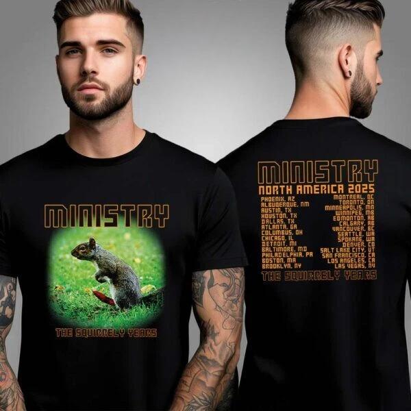 Ministry North America 2025 Tour The Squirrely Years Unisex Shirt