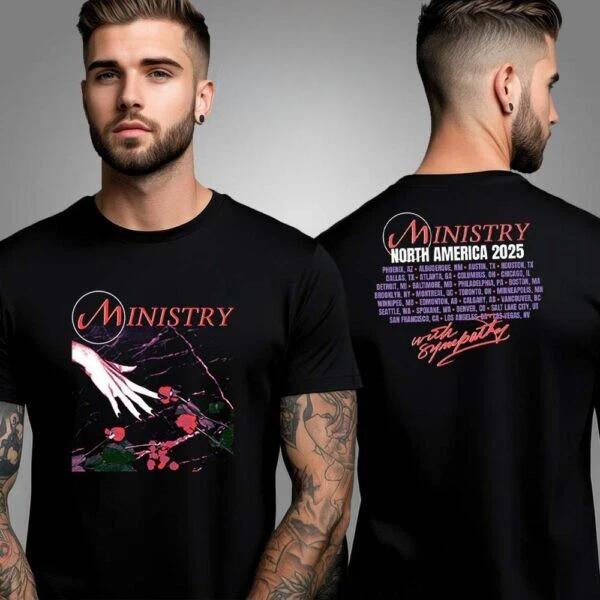 Ministry North America 2025 Tour With Sympathy Unisex Shirt