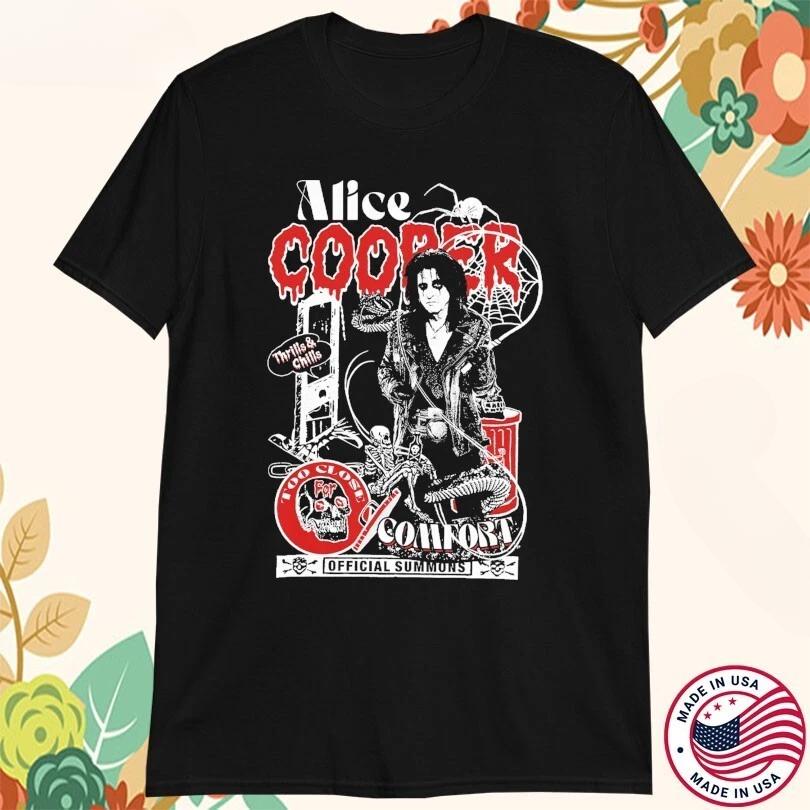 Alice Cooper 2025 Tour Court Is Now In Session Too Close For Comfort Thrills Shirt
