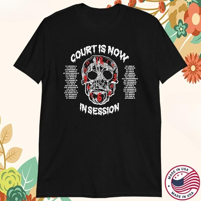 Alice Cooper Court Is Now In Session Tour 2025 Dates Skull Shirt