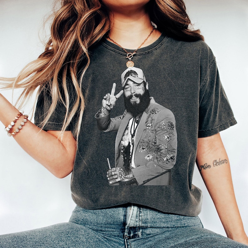 Post Malone Shirt, Cowboy PosShirt, Country Shirt, Western Graphic Tee,