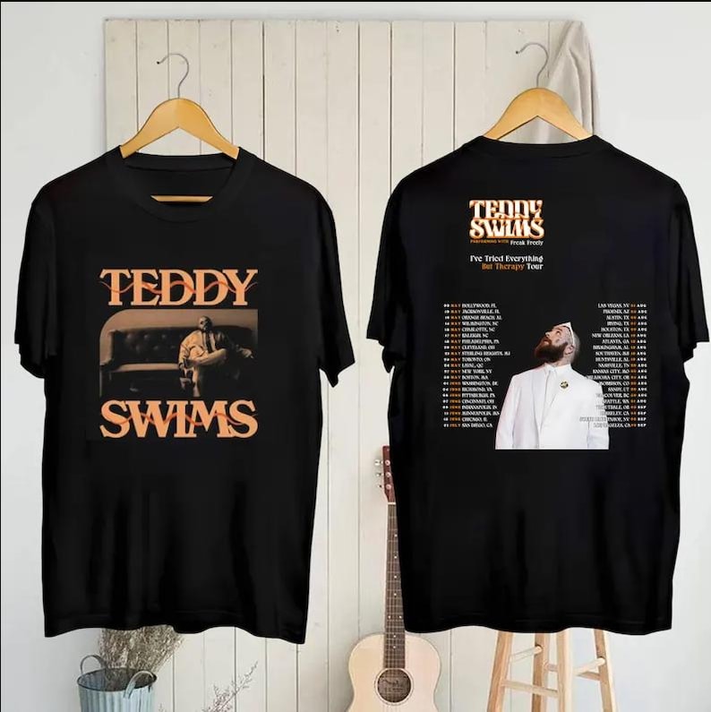 Teddy Swims Tour 2025 T-Shirt, Teddy Swims Fan Gift, Teddy Swims Merch Shirt