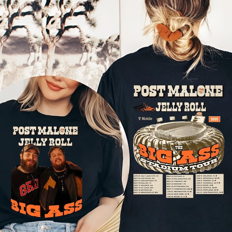 Posty Jelly Roll Comfort Colors Shirt, Concert Tour Music Western 2025,Posty Rap Music Merch Shirt, Posty Tour Shirt