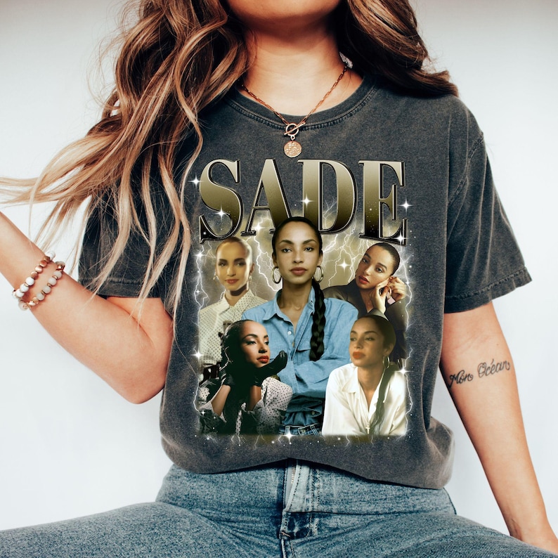 Sade Vintage 90S T-Shirt, Sade ConcerShirt, Sade Pop Music Fan Shirt, Sade Gifts For Men Women Unisex Tee