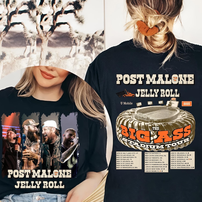 Posty Jelly Roll Rap Music 2025 Merch Shirt, Posty Tour Shirt