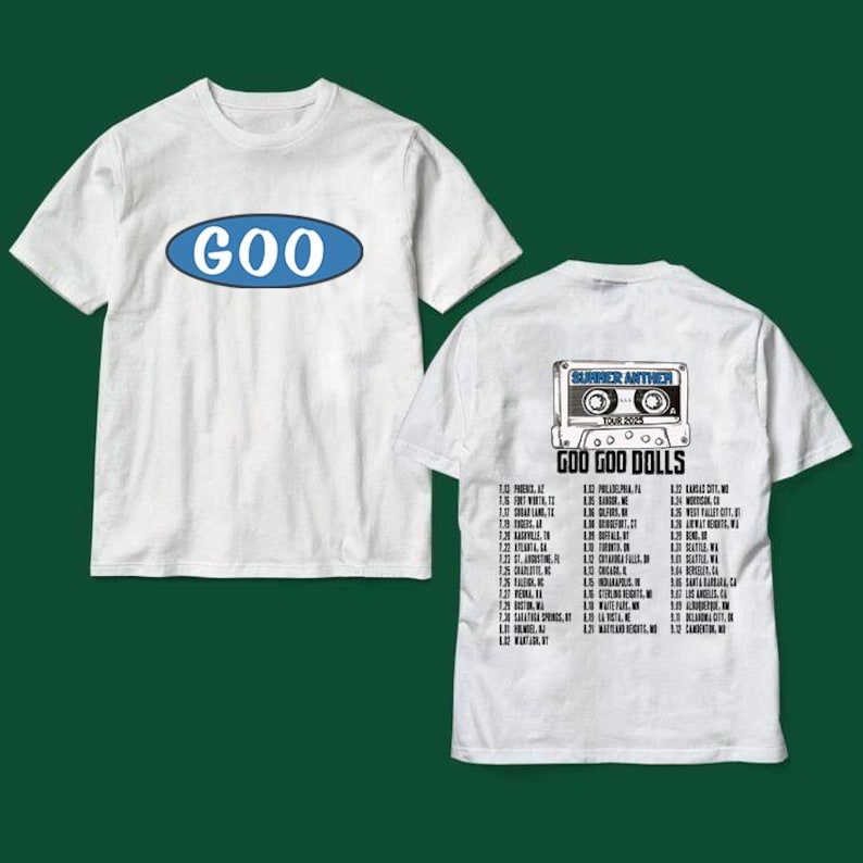 Goo Goo Doll 2025 Tour Shirt, Unisex Shirt, Y2K Shirt, Homage Shirt