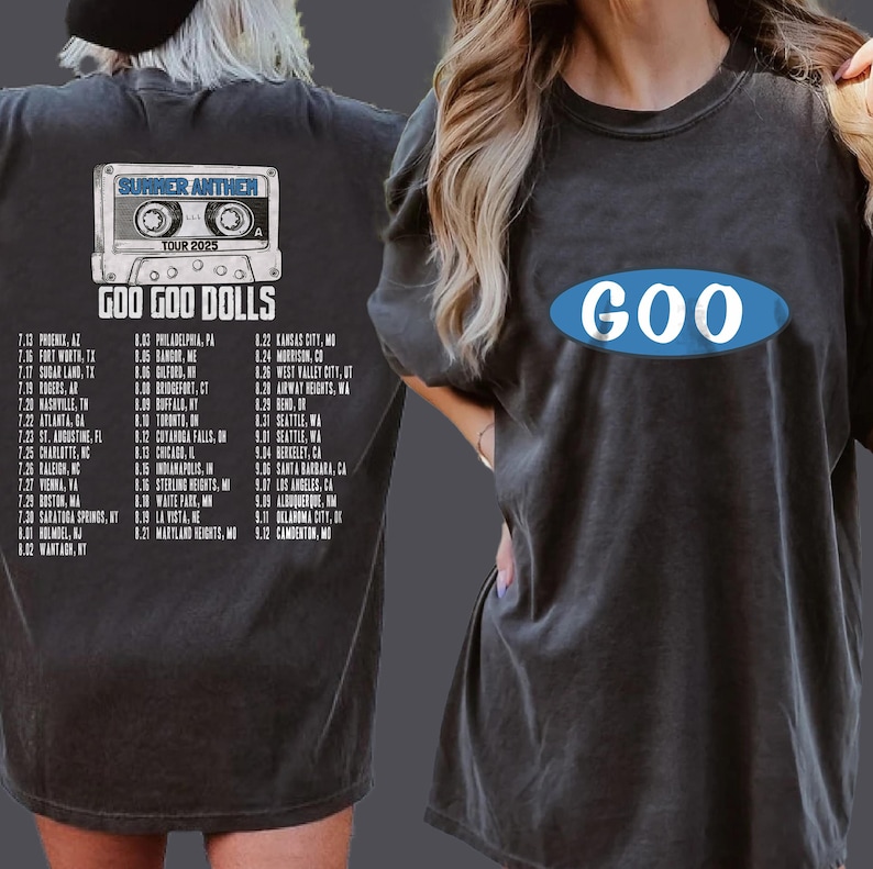 Goo Goo Doll 2025 Music Tour Shirt, Unisex Shirt, Y2K Shirt, Homage Shirt