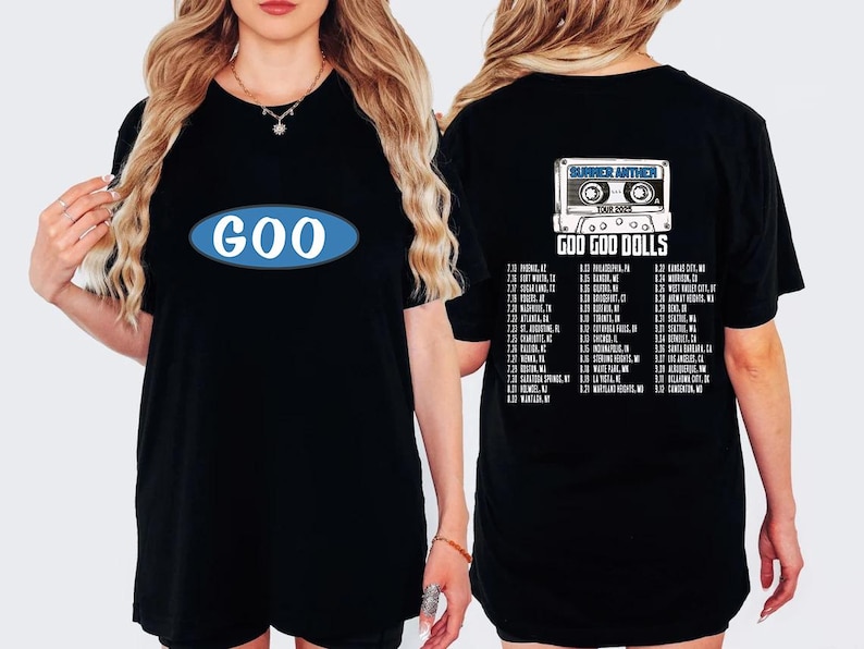Goo Goo Doll 2025 Music Tour Shirt