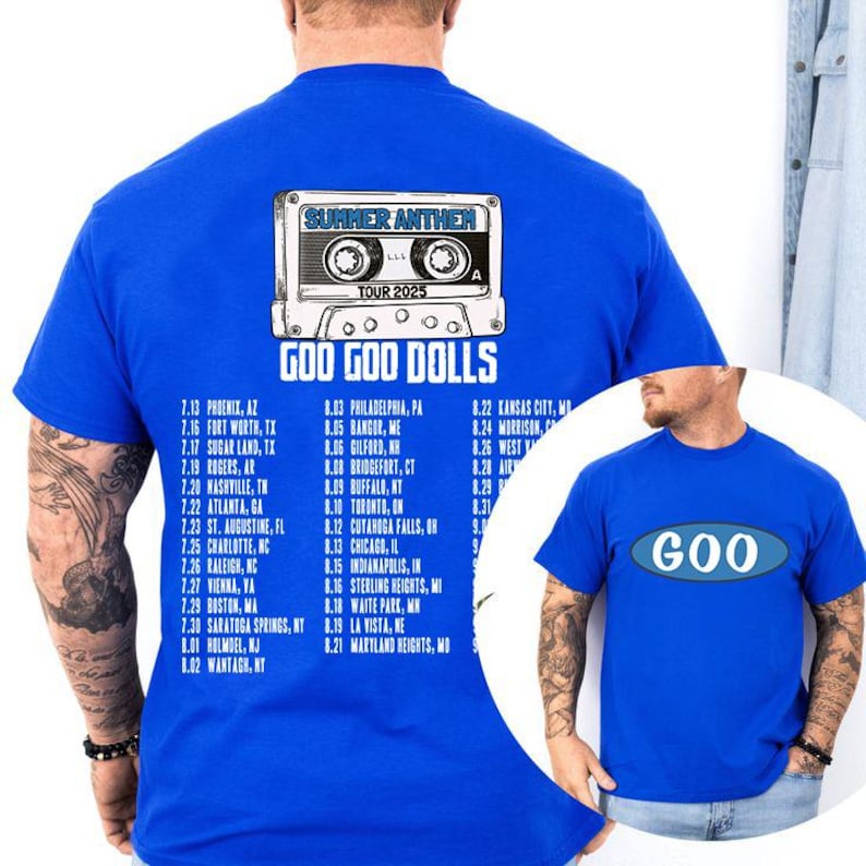 Goo Goo Doll 2025 Music Tour Shirt, Goo Goo Doll Unisex Shirt, Y2K Shirt, Homage Shirt