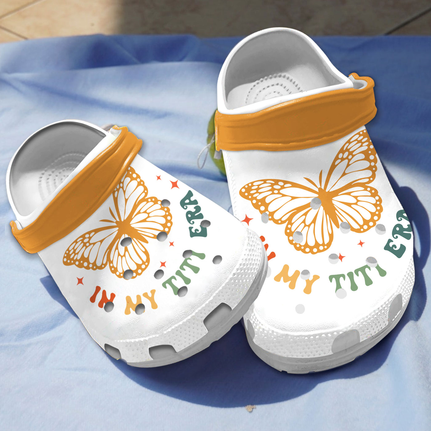 Breathable And Lightweight In My Titi Era White Clogs For Kids And Adults