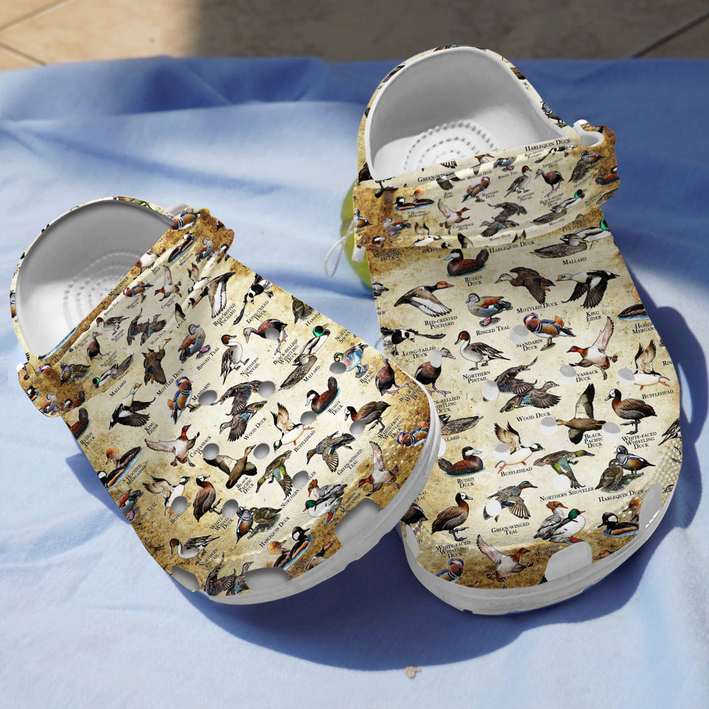 Ducks Of The World Crocs Print White Sole For Men And Women Classic Crocs