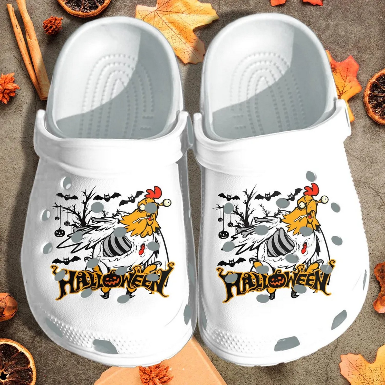 Scary Chicken And Halloween Night Clogs For Kids And Adults 
