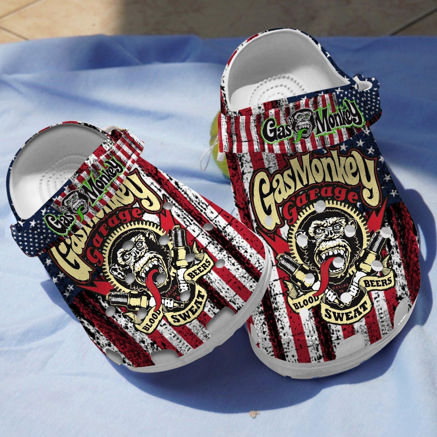 Amazing American Gas Monkey Garage Crocs