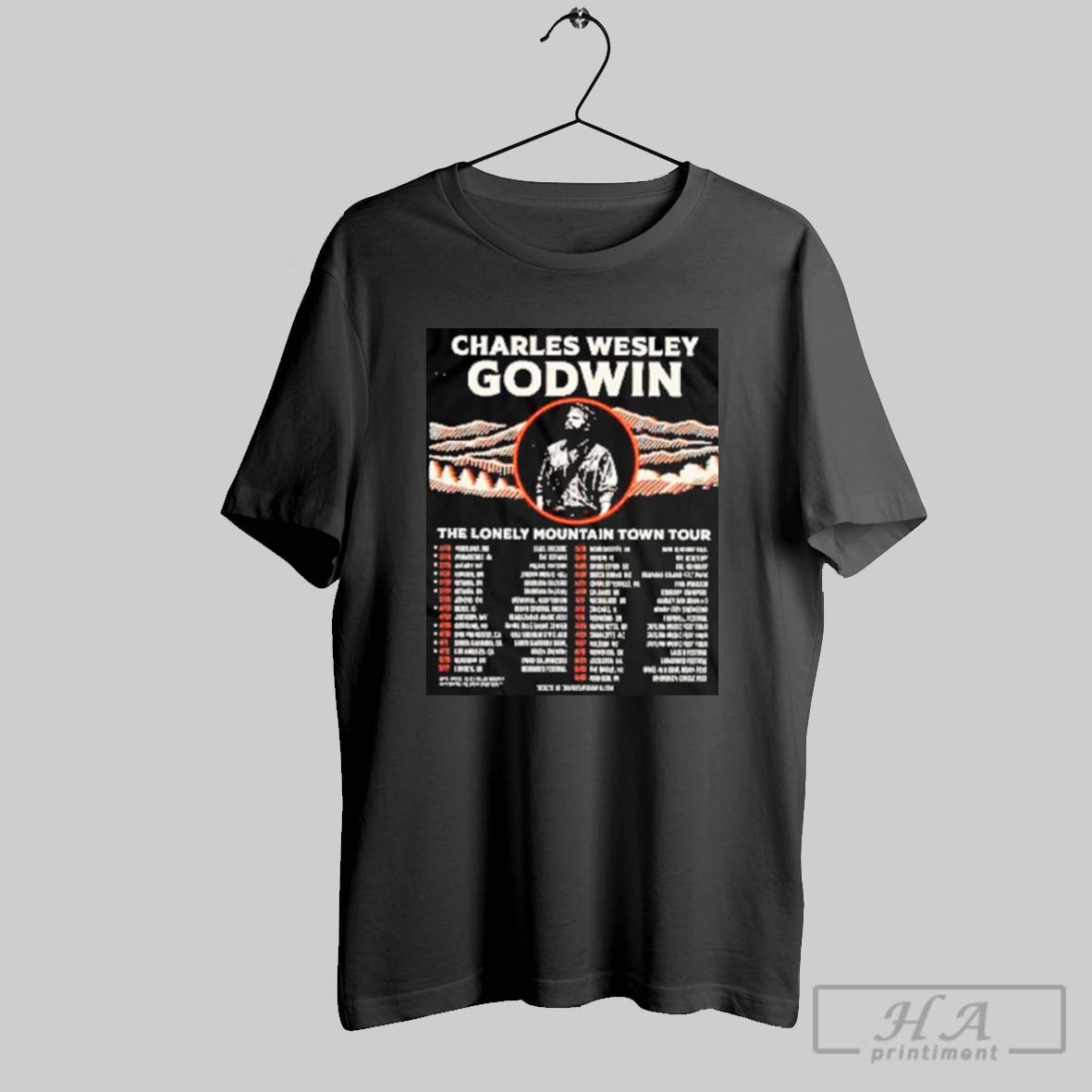 Charles Wesley Godwin The Lonely Mountain Town Tour 2025 Shirt