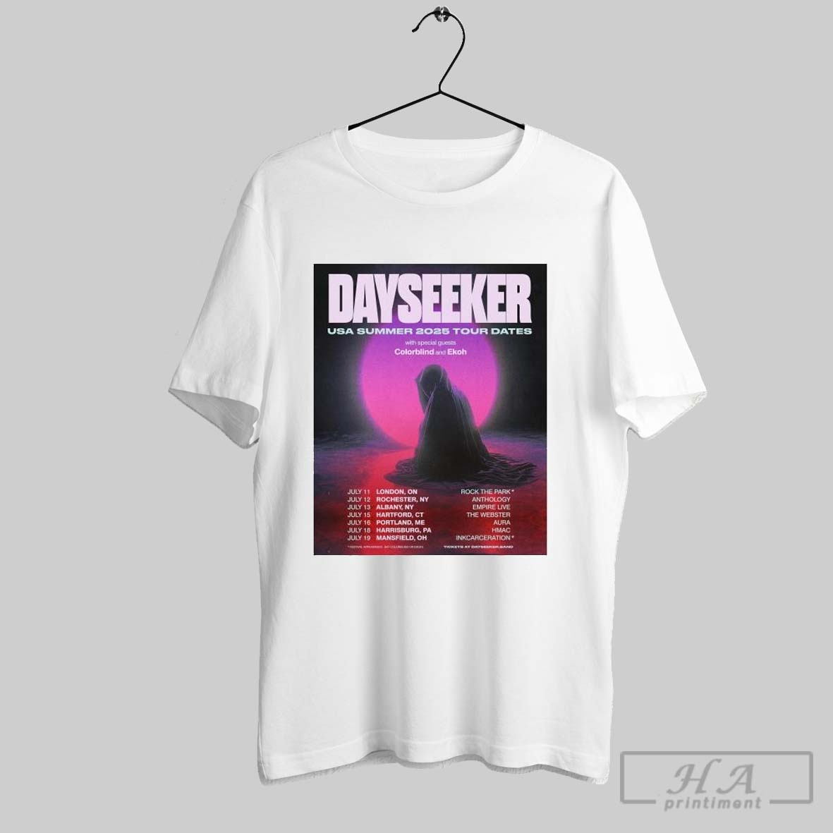 Dayseeker Usa Summer 2025 Tour Shirt