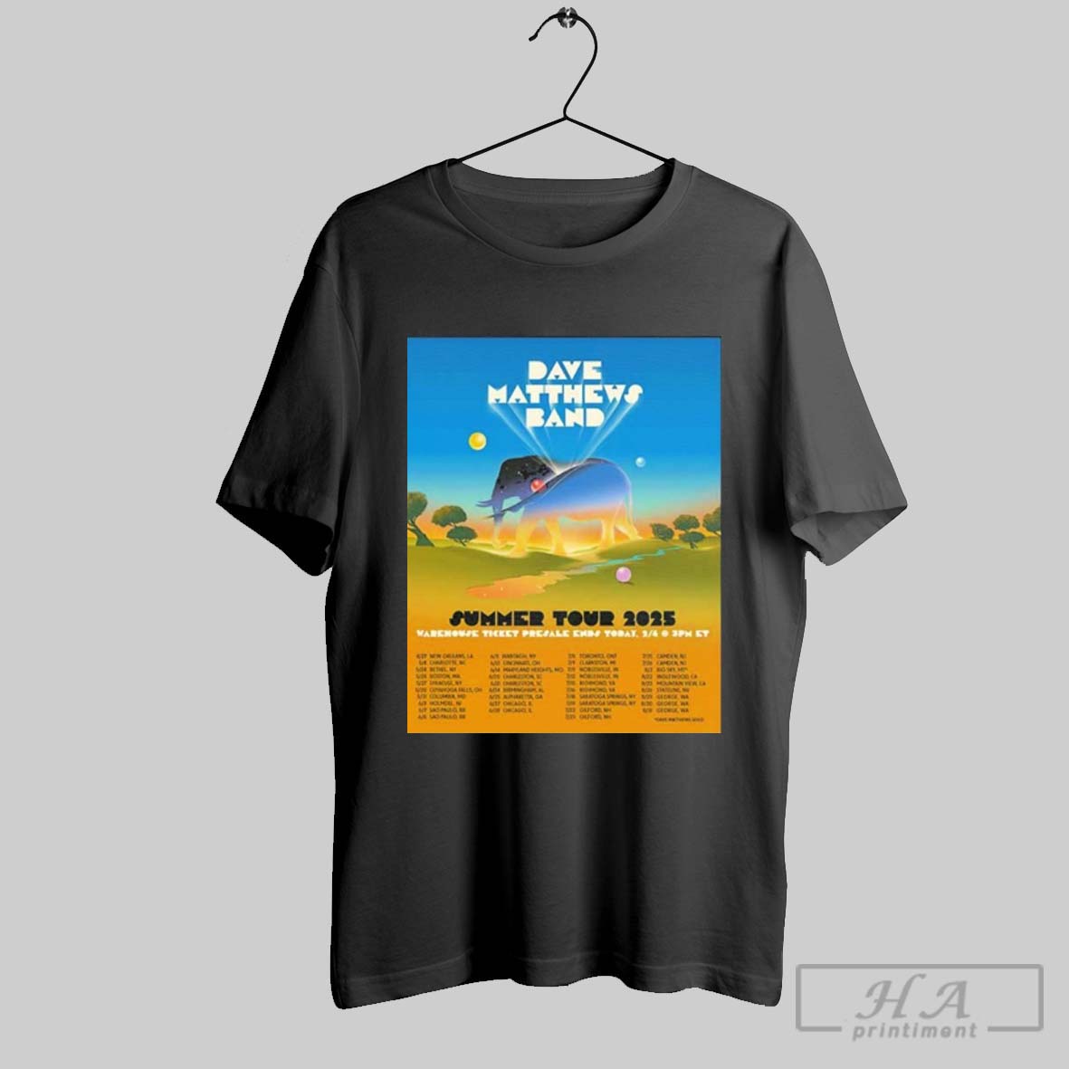 Dave Matthews Band Summer 2025 Tour Unisex Shirt