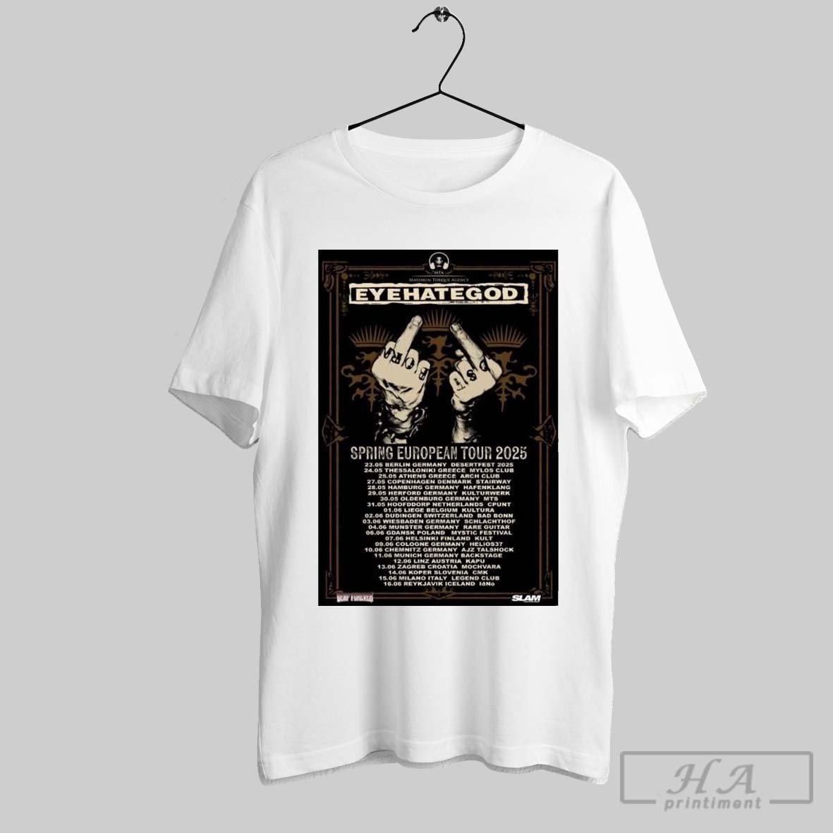 Maximum Torque Agency Eyehategod Spring European Tour 2025 Shirt