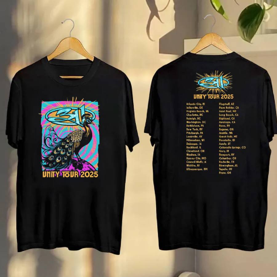 311 Unity Peacock Tour 2025 Shirt
