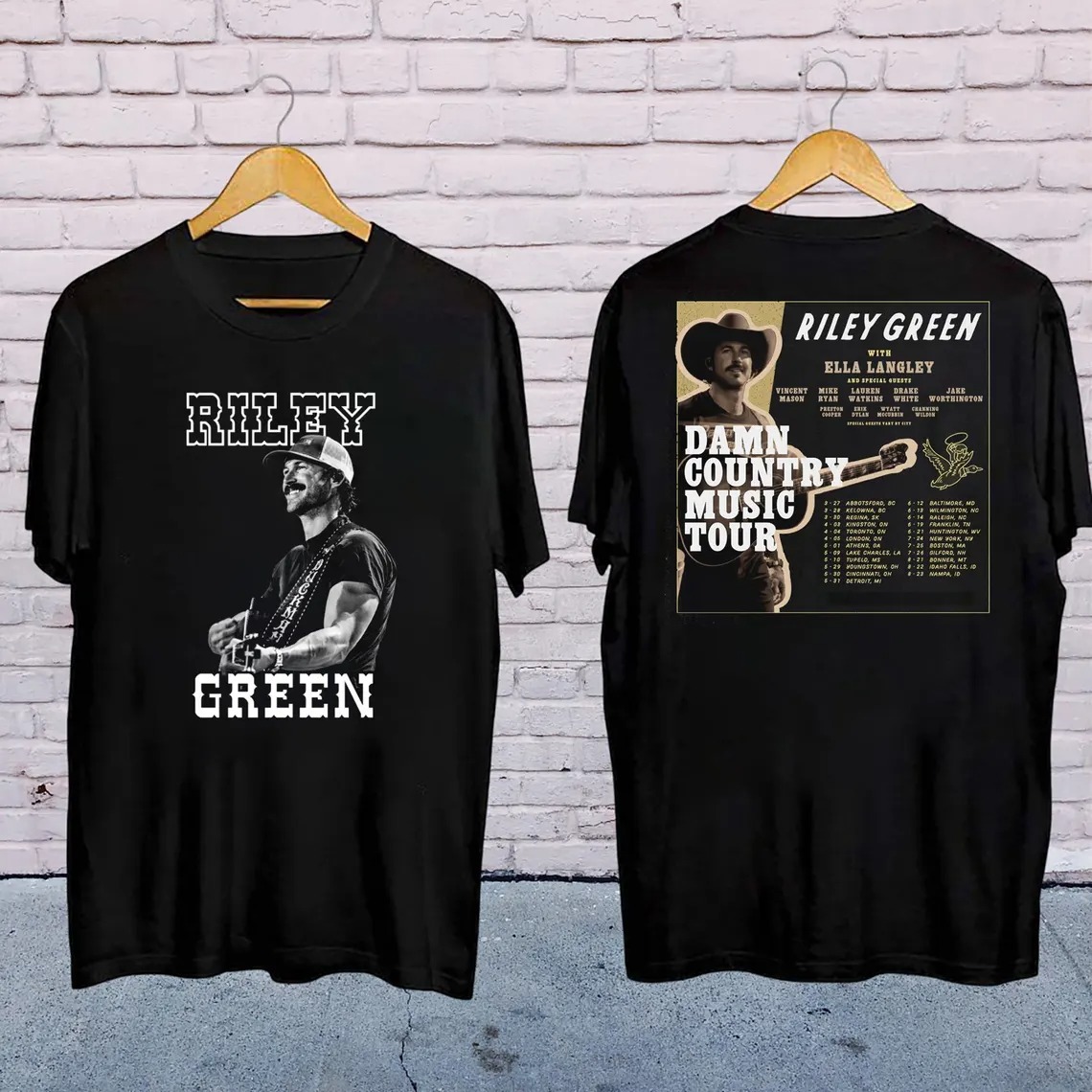2025 Riley Green Damn Country Music Tour Shirt, Riley Green 2025 Concert