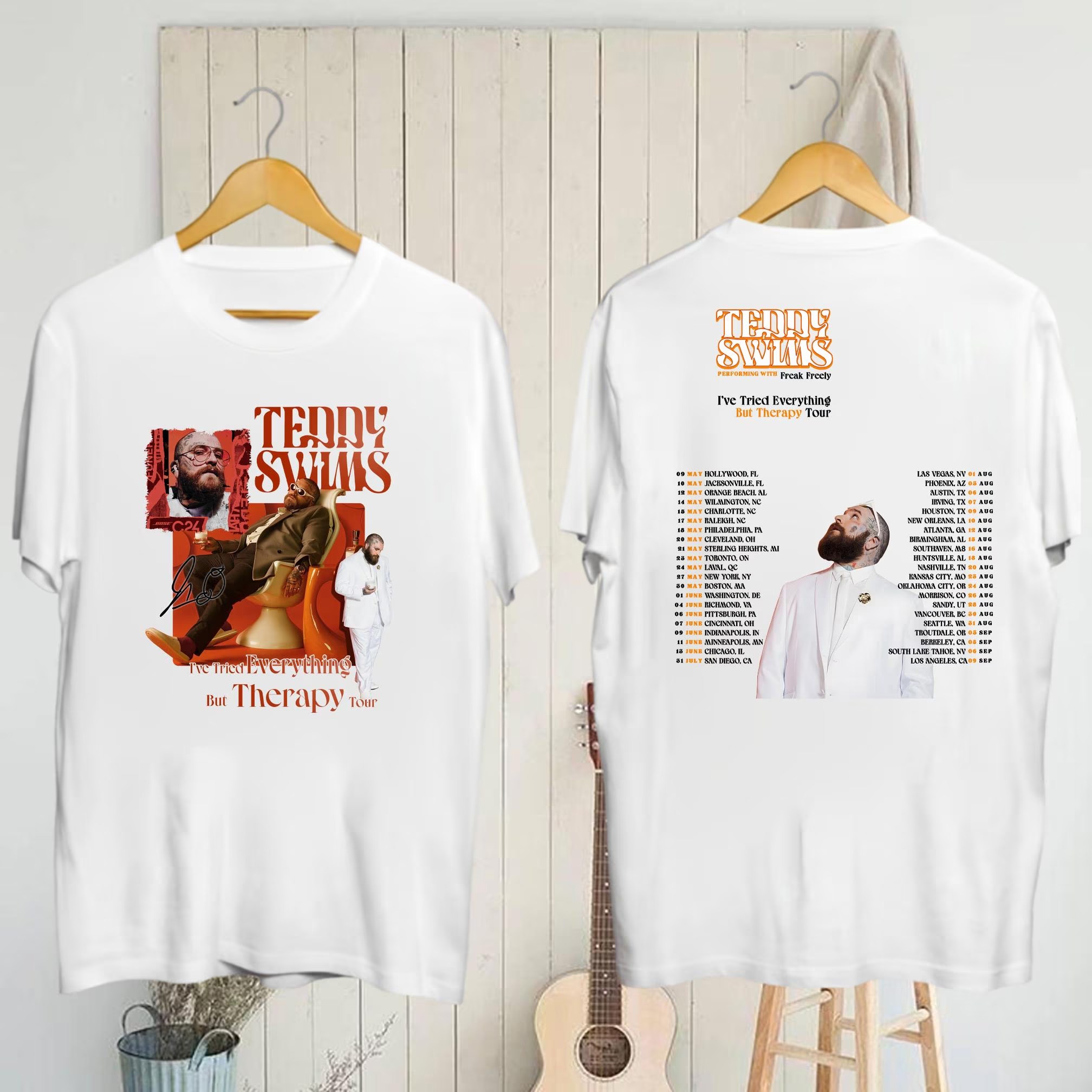 2025 Teddy Swims I??e Tried Everything But Therapy Tour Shirt