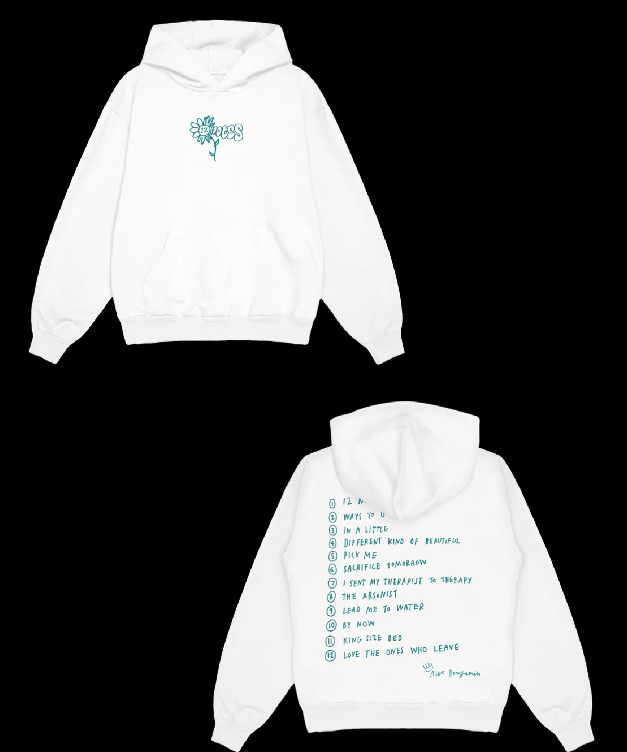 Alec Benjamin 12 Notes Hoodie Shirt