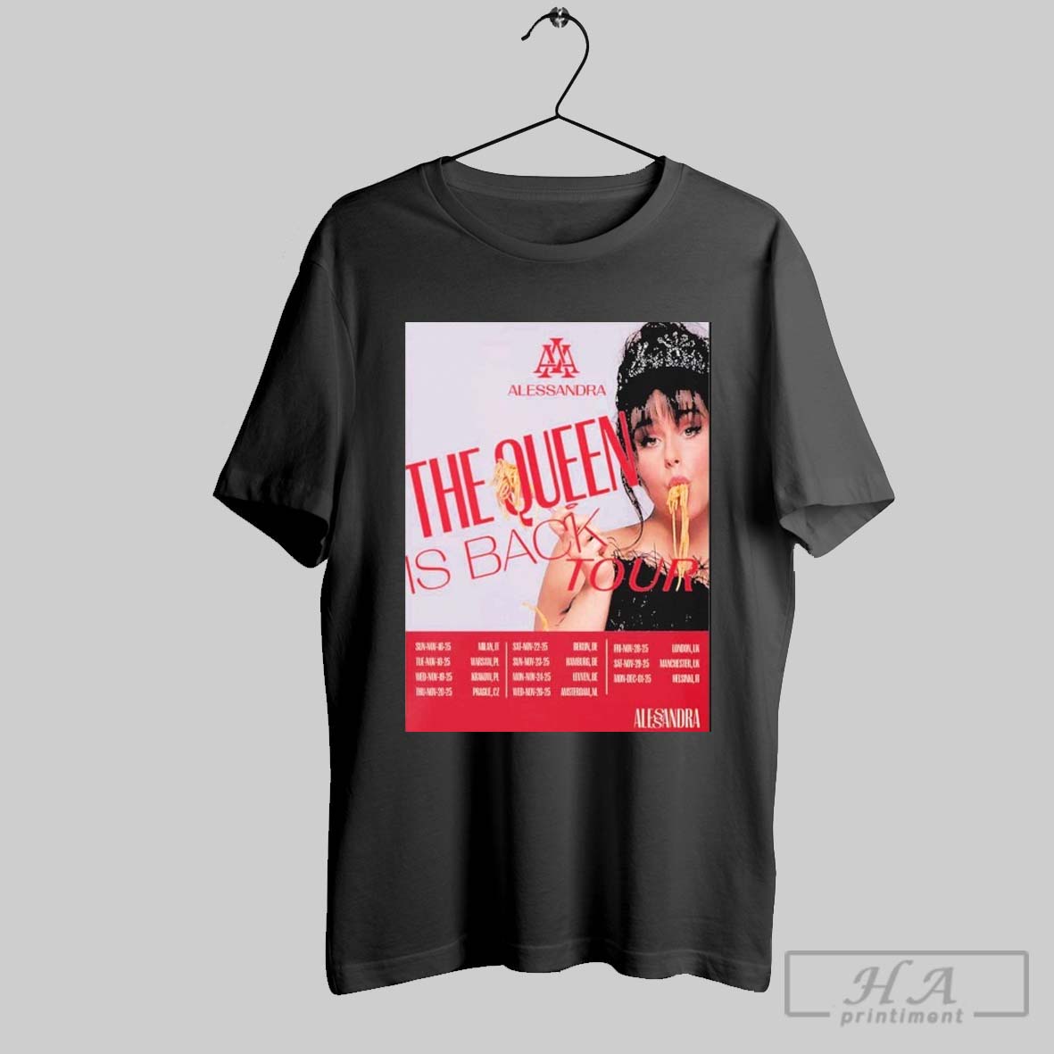 Alessandra The Queen Is Back Tour 2025 Shirt