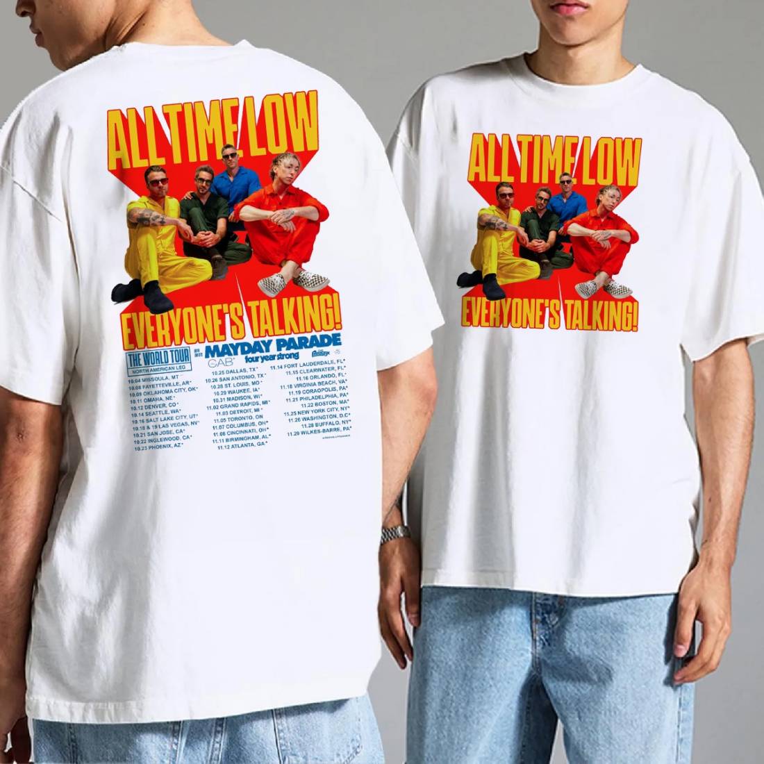 All Time Low Everyone?? Talking World Tour 2025 Shirt