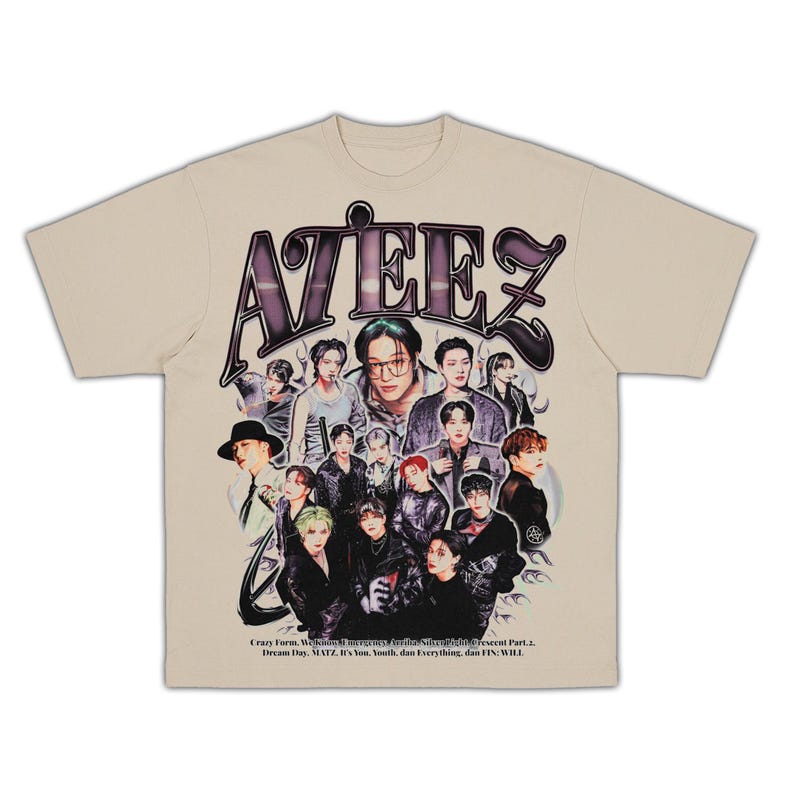 Ateez Vintage 90S Bootleg Shirt