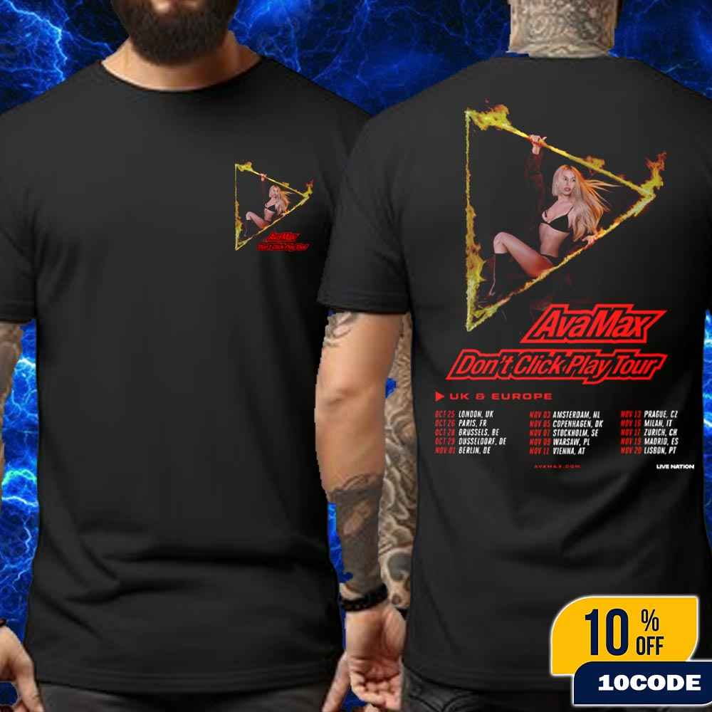 Ava Max Don?? Click Play Uk And Europe Tour 2025 Shirt