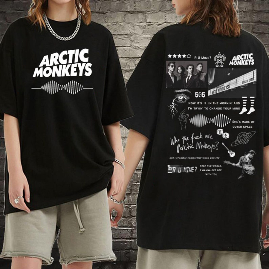 Arctic Monkeys Band 2 Side Shirt, Arctic Monkeys Lyric Shirt, Arctic Monkeys Merch