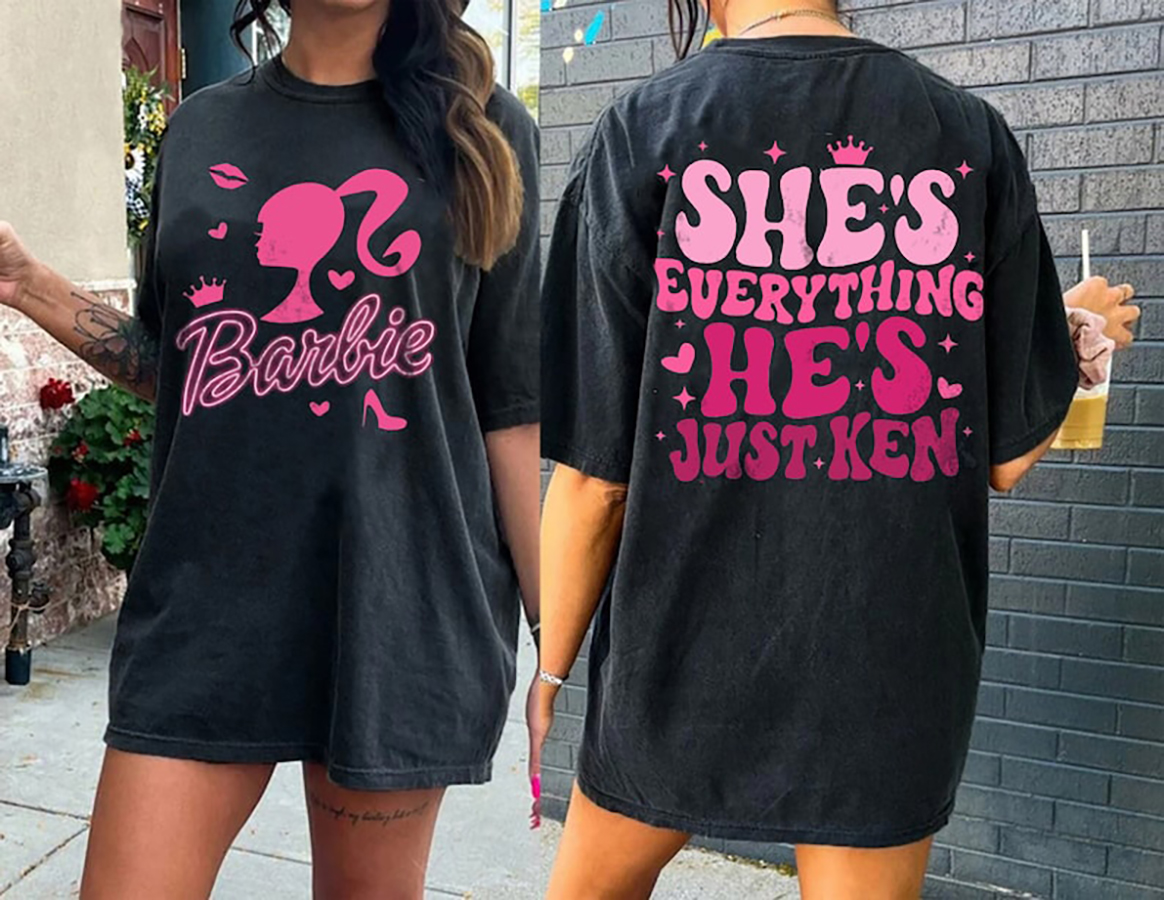 Barbie Movie 2 Sides Shirt, Barbie Shirt